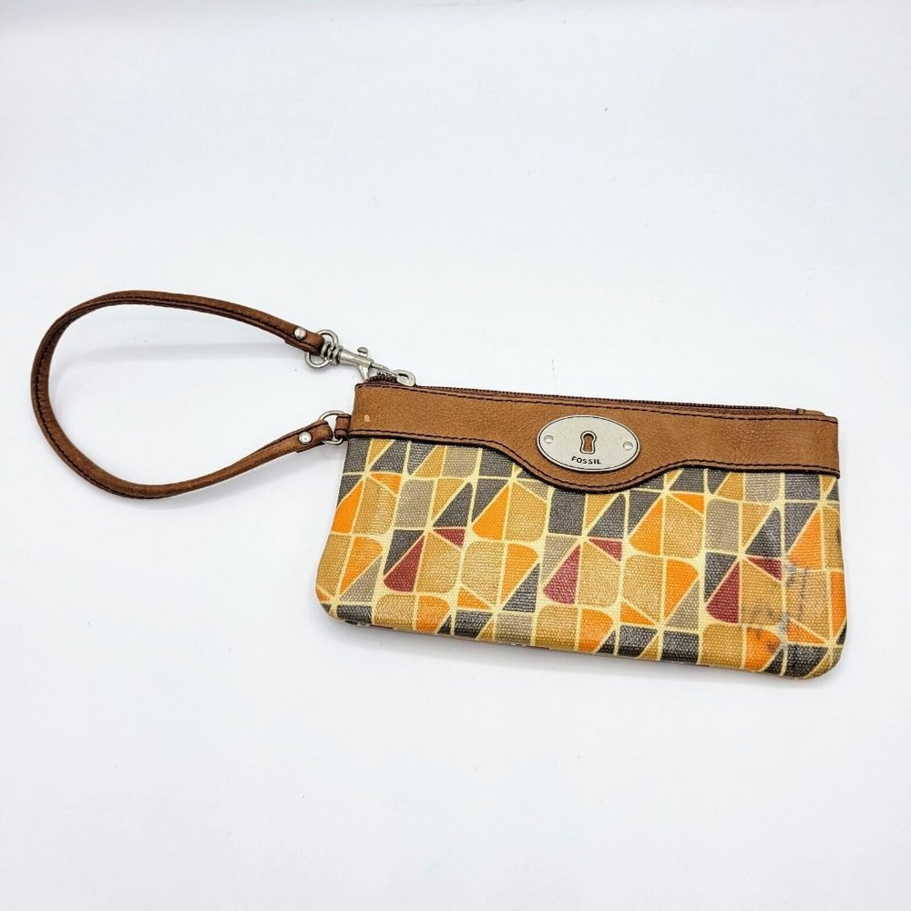 Fossil Wristlet "Key-Per" Geometric Design